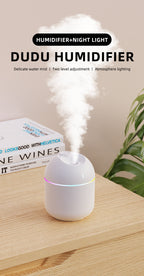 270ML Cool Mist Aroma Humidifier with LED Night Light