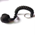 Outdoor Self‑Defense Umbrella Rope & Monkey Fist Paracord Keychain