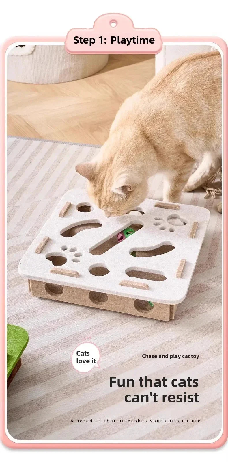 CAT FELT PUZZLE TOY