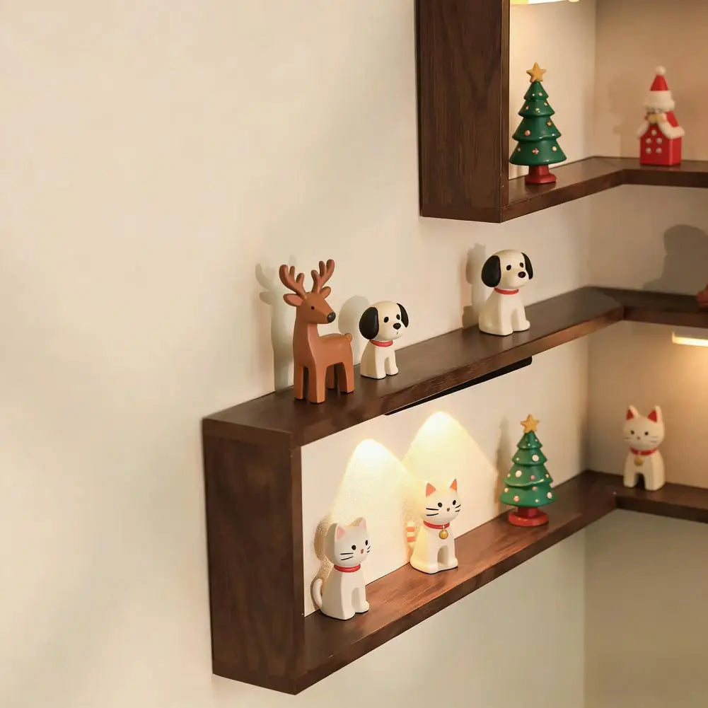 CornerLux™ LED Art Shelf ✨📦 Smart Storage, Soft Light