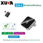 CarPlay Android Auto Adapter - Wireless Dongle for Factory Car Stereo