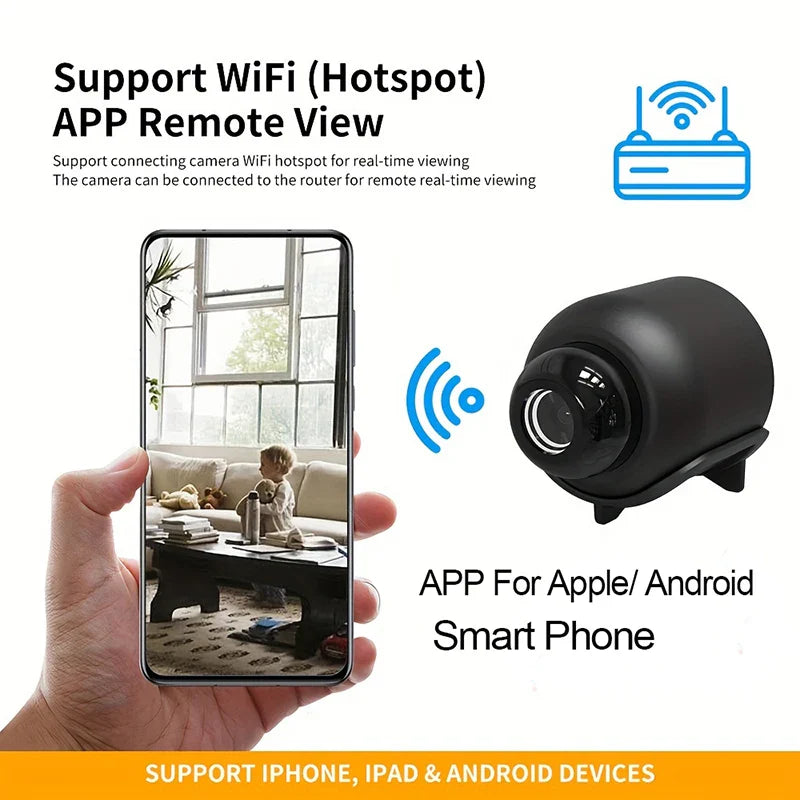 X5 Mini WiFi Camera – 1080P Night Vision Portable Surveillance