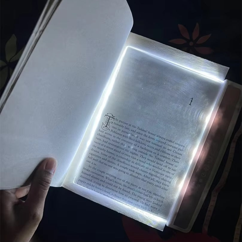 LumiPage™ LED Flat Panel Reading Light – Portable Eye-Care Book Lamp