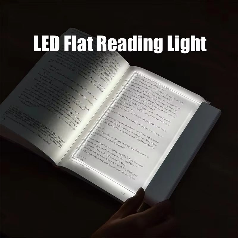 LumiPage™ LED Flat Panel Reading Light – Portable Eye-Care Book Lamp
